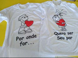 camisa branca Por onde for..