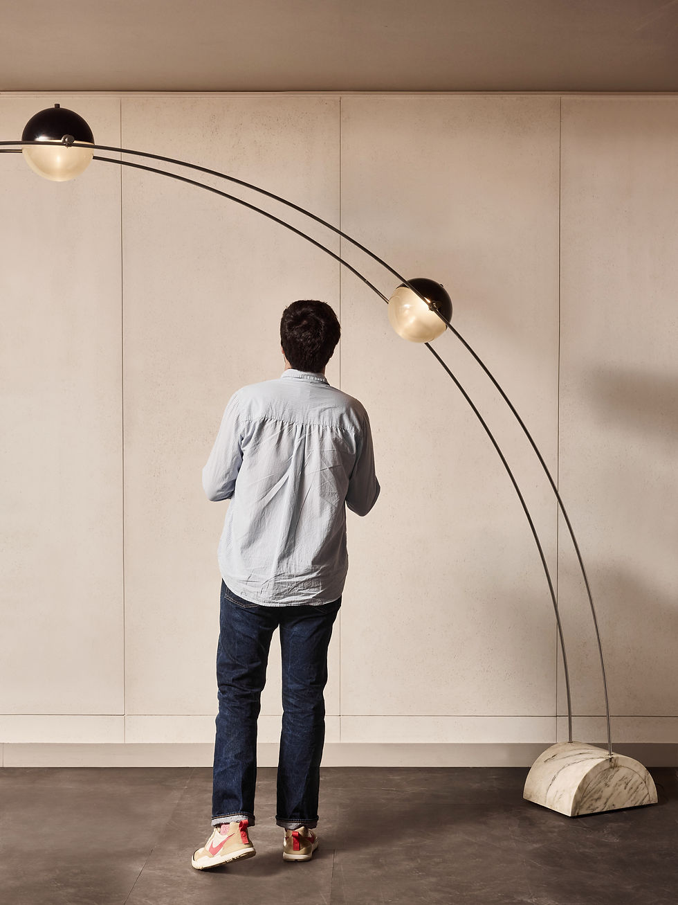 Miniature : Monumental “Ponte” Arc Floor Lamp by Duccio Trassinelli for Sormani