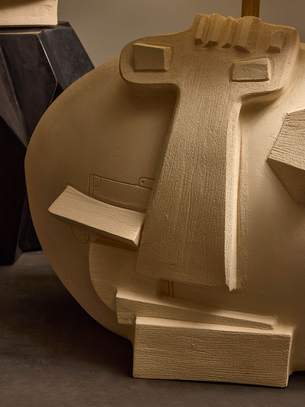 Miniature : Giant "Vallauris" Table lamps in Ceramic by Olivia Cognet