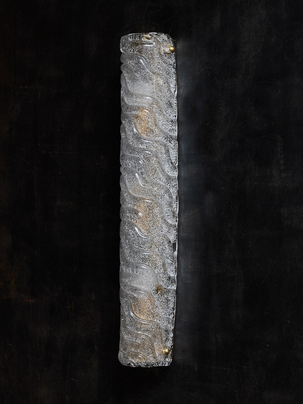 Miniature : Wave Paterned and Textured Murano Glass Wall Sconces