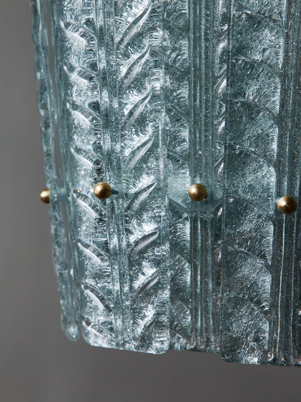 Miniature : Clear Blue Murano Glass Lantern