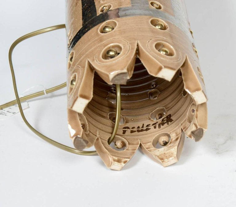 Miniature : Small Glazed Ceramic Lamp by Georges Pelletier