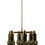 Miniature : Pair of Hans Agne Jakobsson Chandeliers with Six Arms and Grey Glass Shades