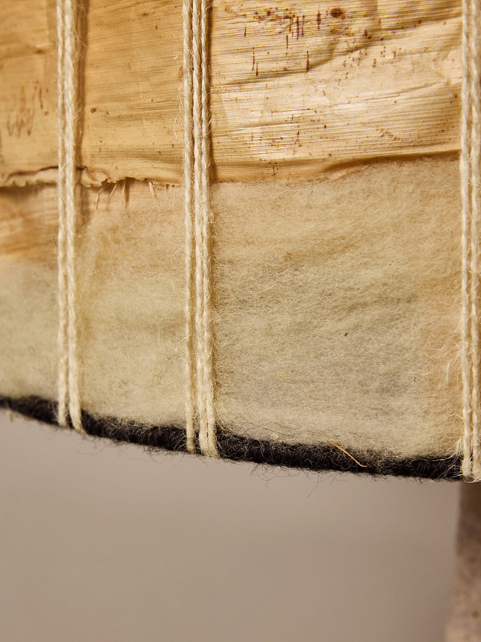 Miniature : French Ceramic Table Lamp by Georges Pelletier with Organic Fiber Shade