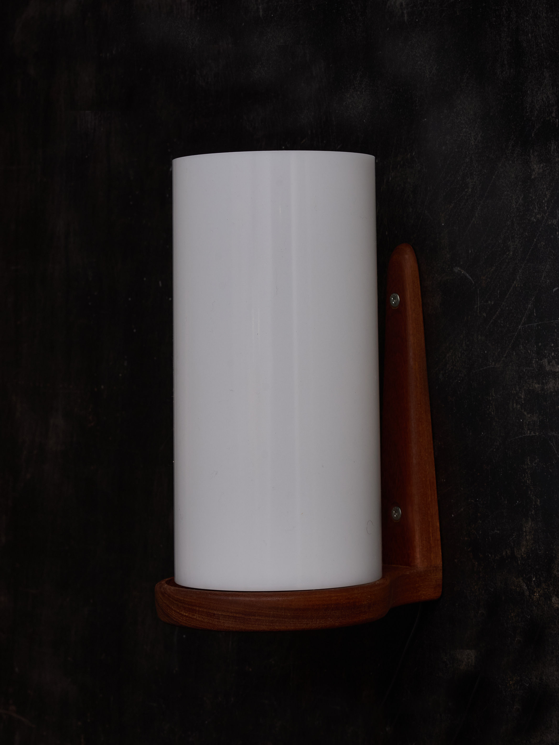Teak and Acrylic Wall Sconces by Luxus