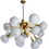 Miniature : Half Sputnik Brass and Murano Glass Chandeliers