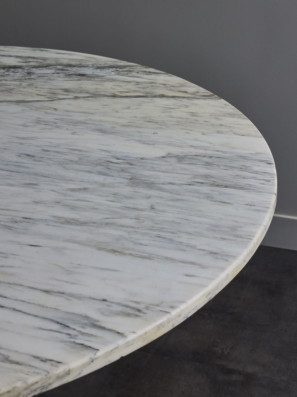 Miniature : Round Large Gueridon in Marble and Metal
