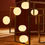 Miniature : Glustin Luminaires Creation Rectangular Chandelier in Brass and Glass Globes