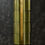 Miniature : Tall Wavy Brass and Green Murano Glass Wall Sconces