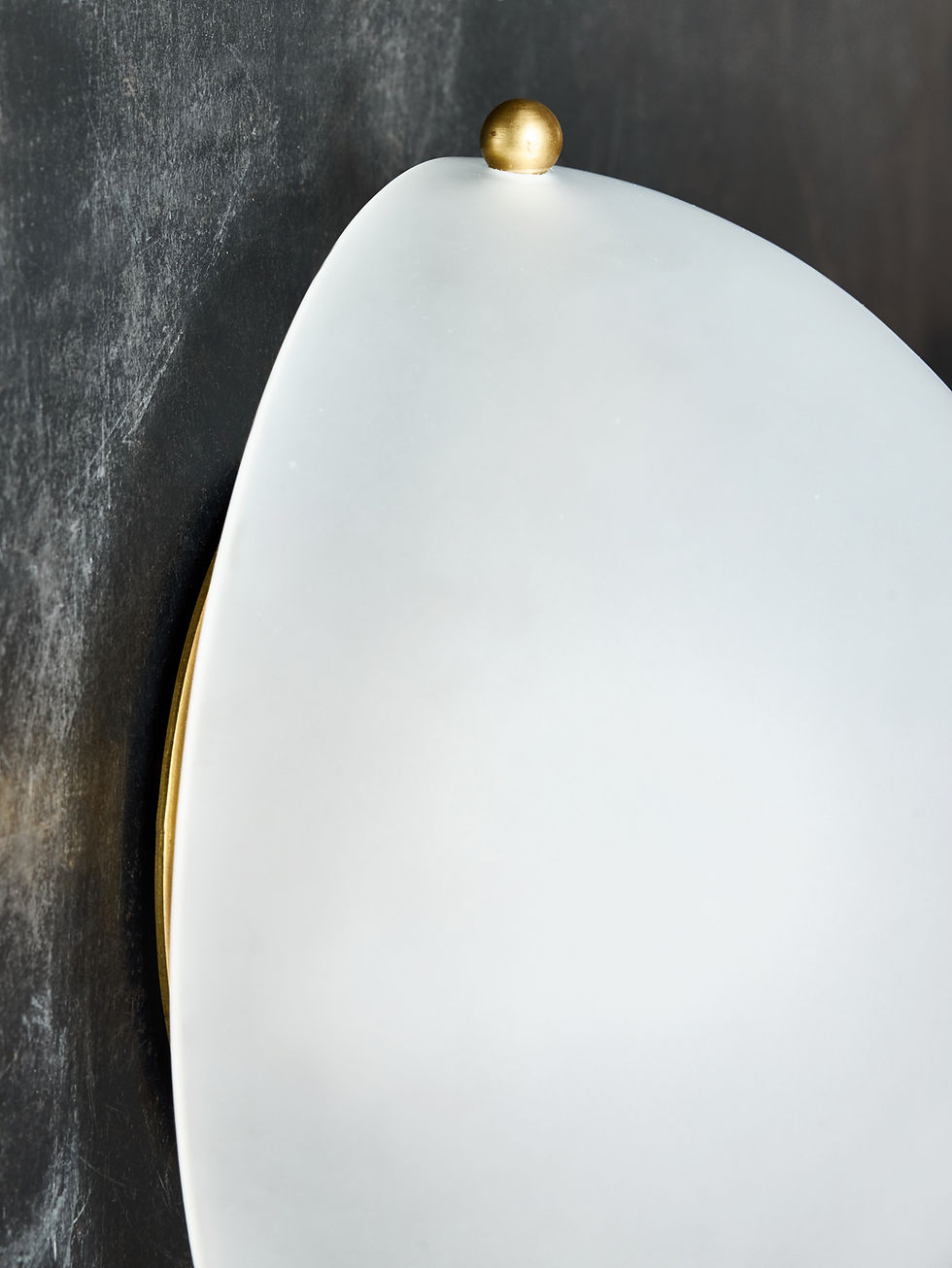 Miniature : Frosted Semi Globe Wall Sconces