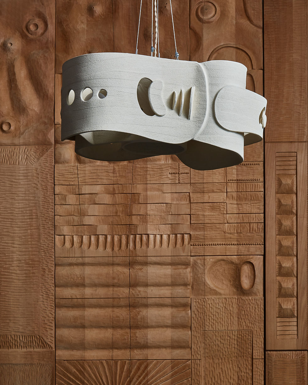 Miniature : Ceramic Chandelier by Olivia Cognet