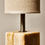 Miniature : Pair of Contemporary Marble and Patinated Brass Column Table Lamps