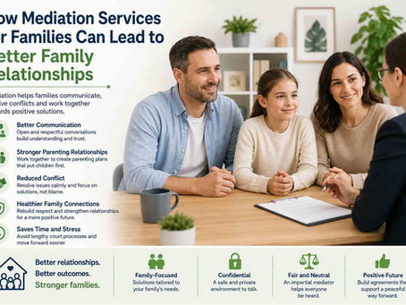 How Mediation Services for Families Can Lead to Better Family Relationships