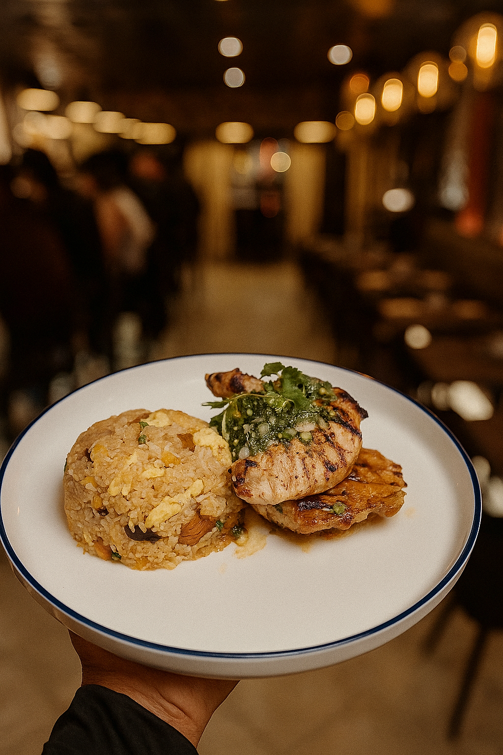 CHICKEN WITH FRIED RICE