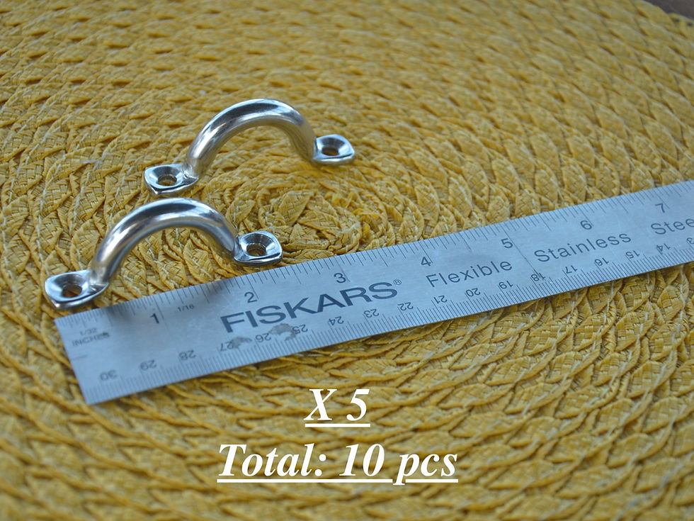 Thumbnail: 10Pcs 316 Stainless Steel Bimini Eye Strap