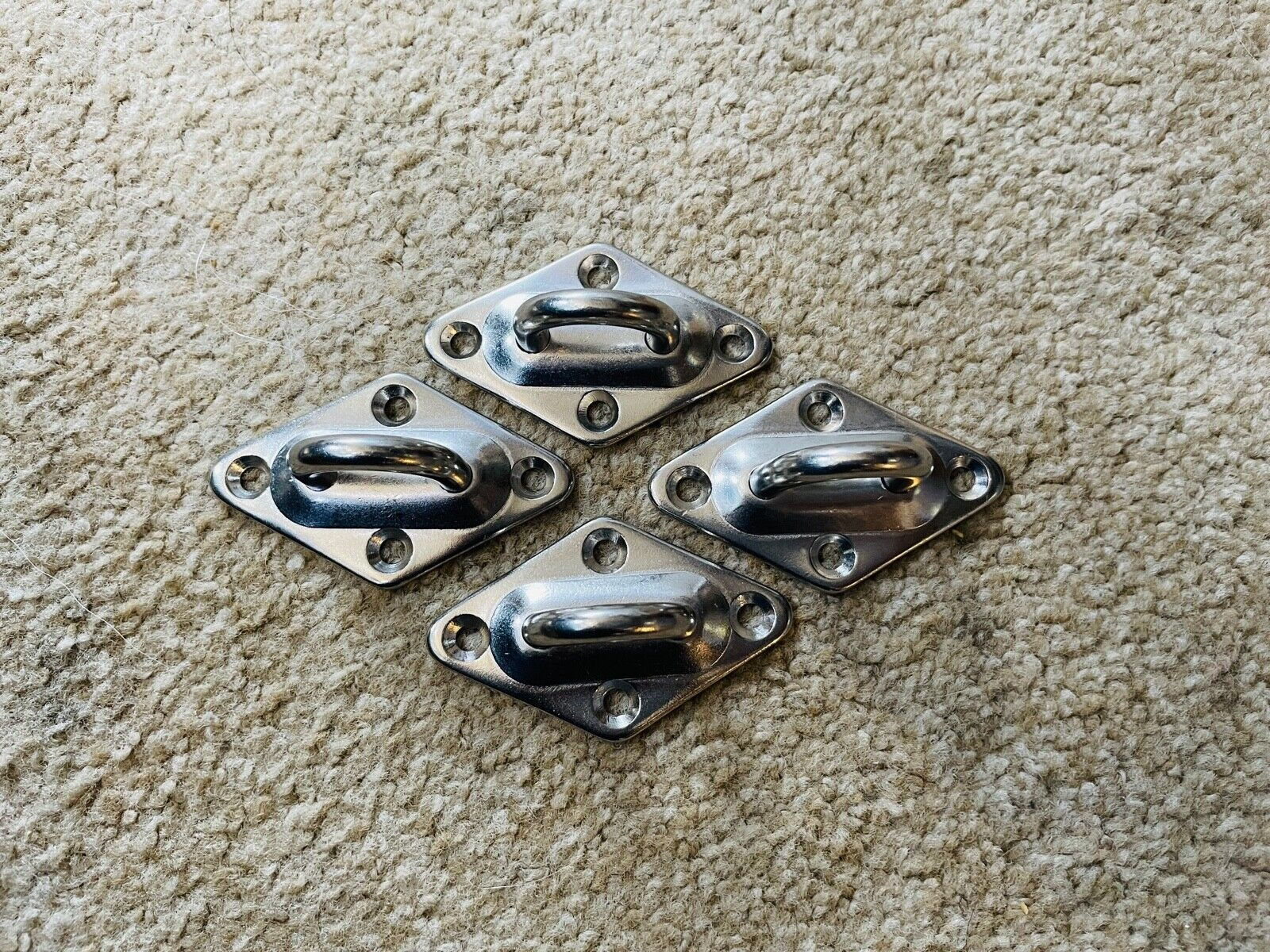4pcs Diamond PAD EYE 316 Stainless M5/M6/M8