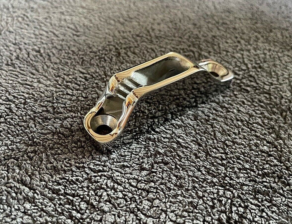 Thumbnail: 2pcs Large Vertical 316 Stainless Steel Clam Cleat for 1/8"-1/4" Diameter Rope