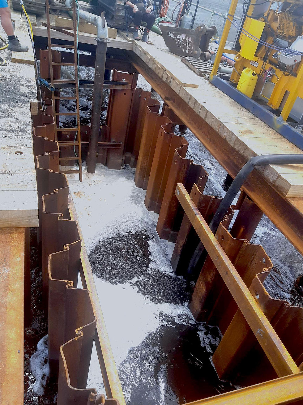 sheet piling for marine work