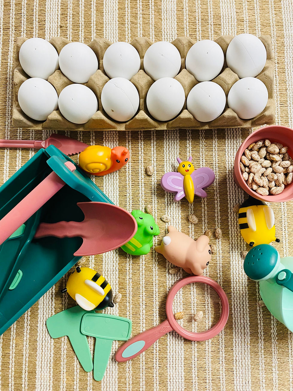 Easy Spring Sensory Bin for Kids