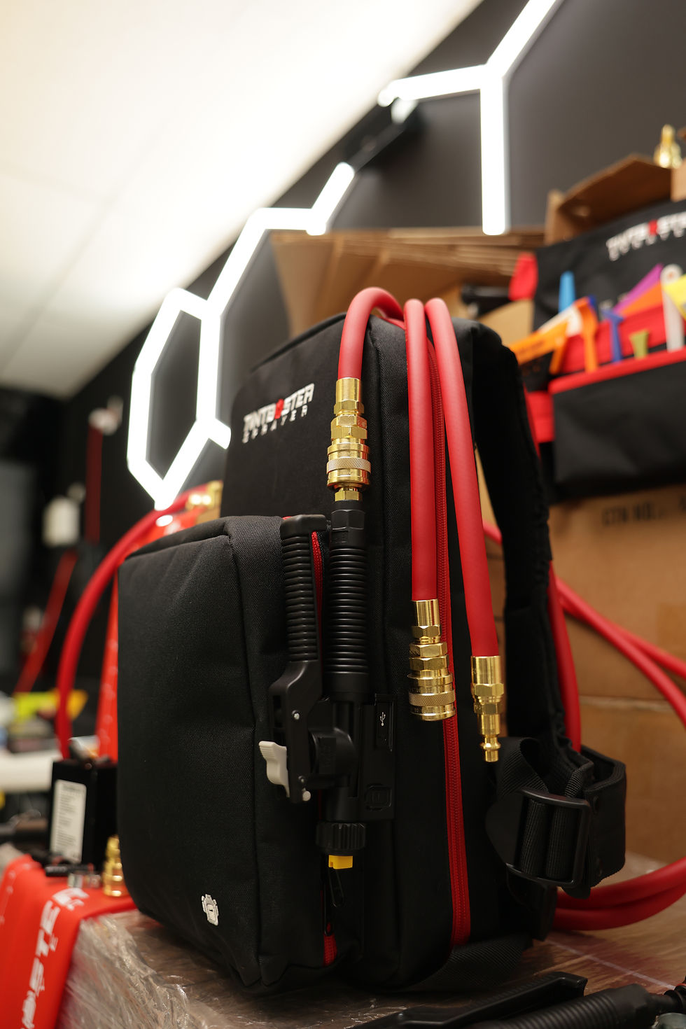 Thumbnail: New Tint Buster PVC Sprayer With Quick Release Extension Hose and Sprayer Light