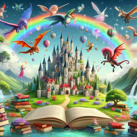 The story is set in a magical realm called the "Kingdom of Stories