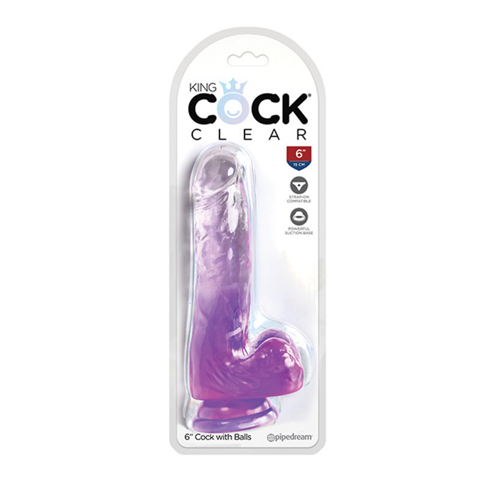 Thumbnail: King Cock Clear 6" with Balls
