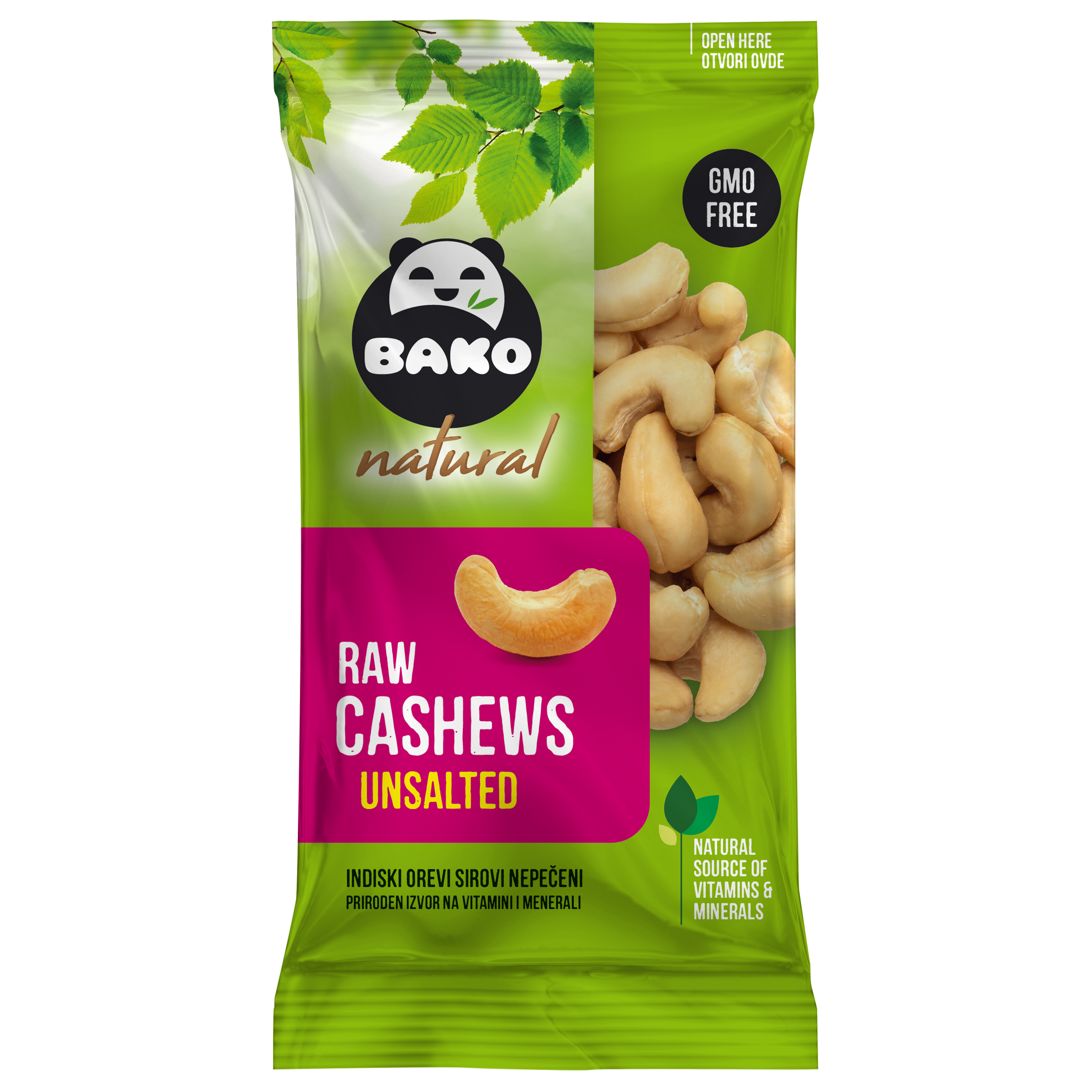 BAKO Natural Raw Cashews Unsalted