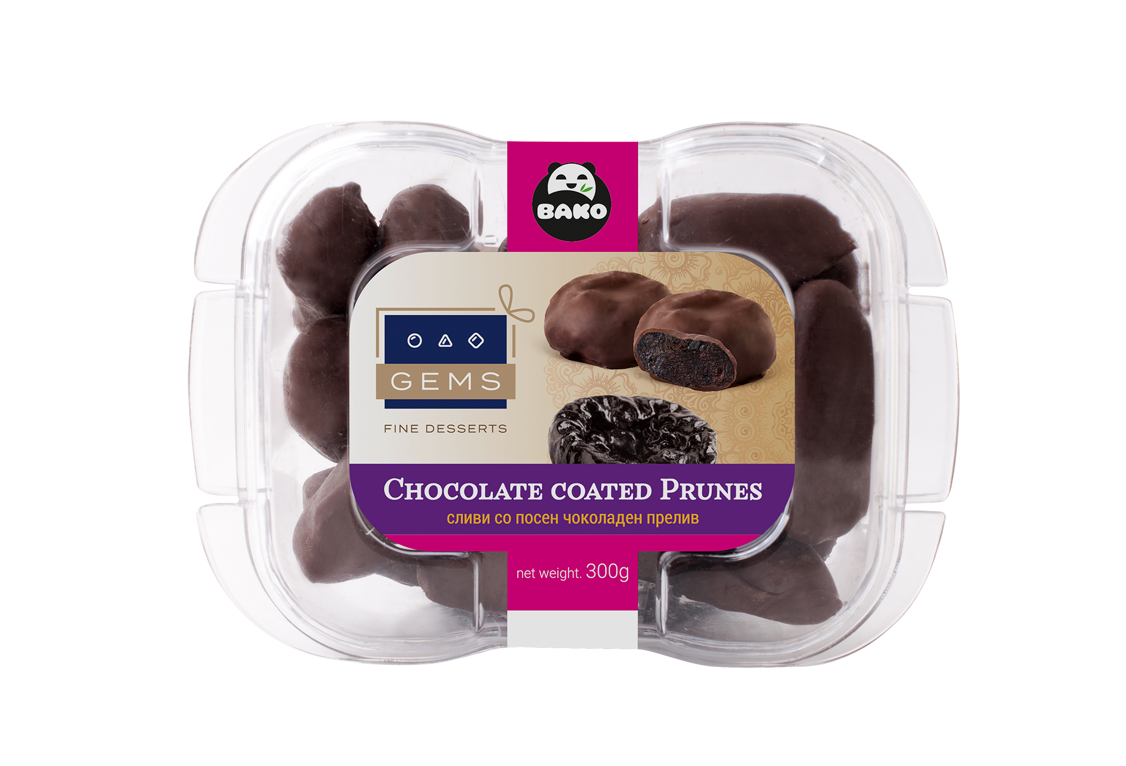 GEMS Chocolate Coated Prunes