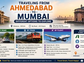 Traveling From Ahmedabad to Mumbai - Different Options to Explore
