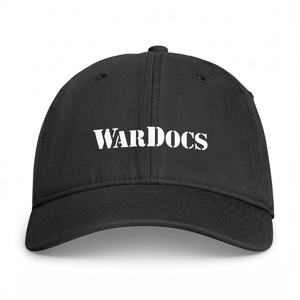 Thumbnail: WarDocs White Letter Coastal Washed Cap
