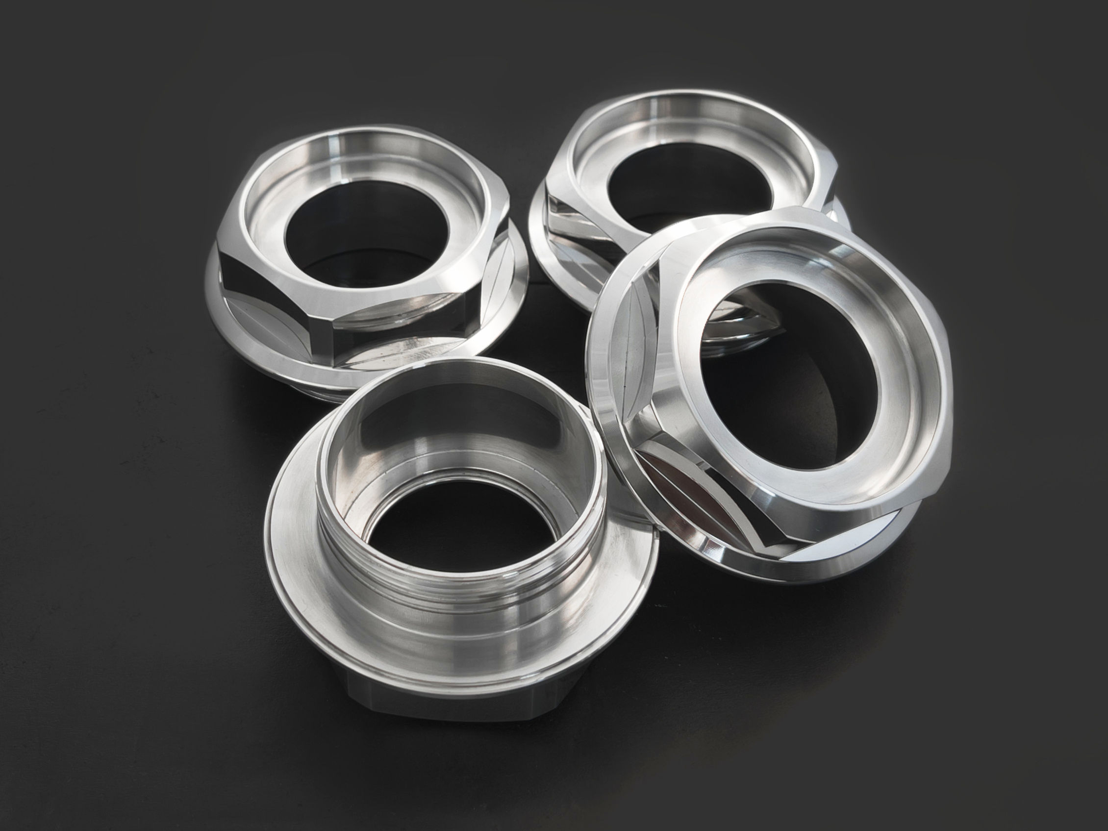 Hex Nut Kit full height for BBS RS | Mg-line center cap lug nut
