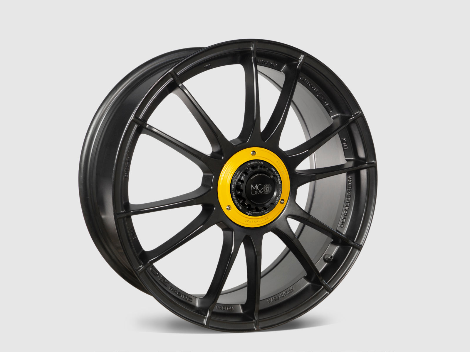 Centerlock Kit V1 YELLOW RACING for OZ Ultraleggera