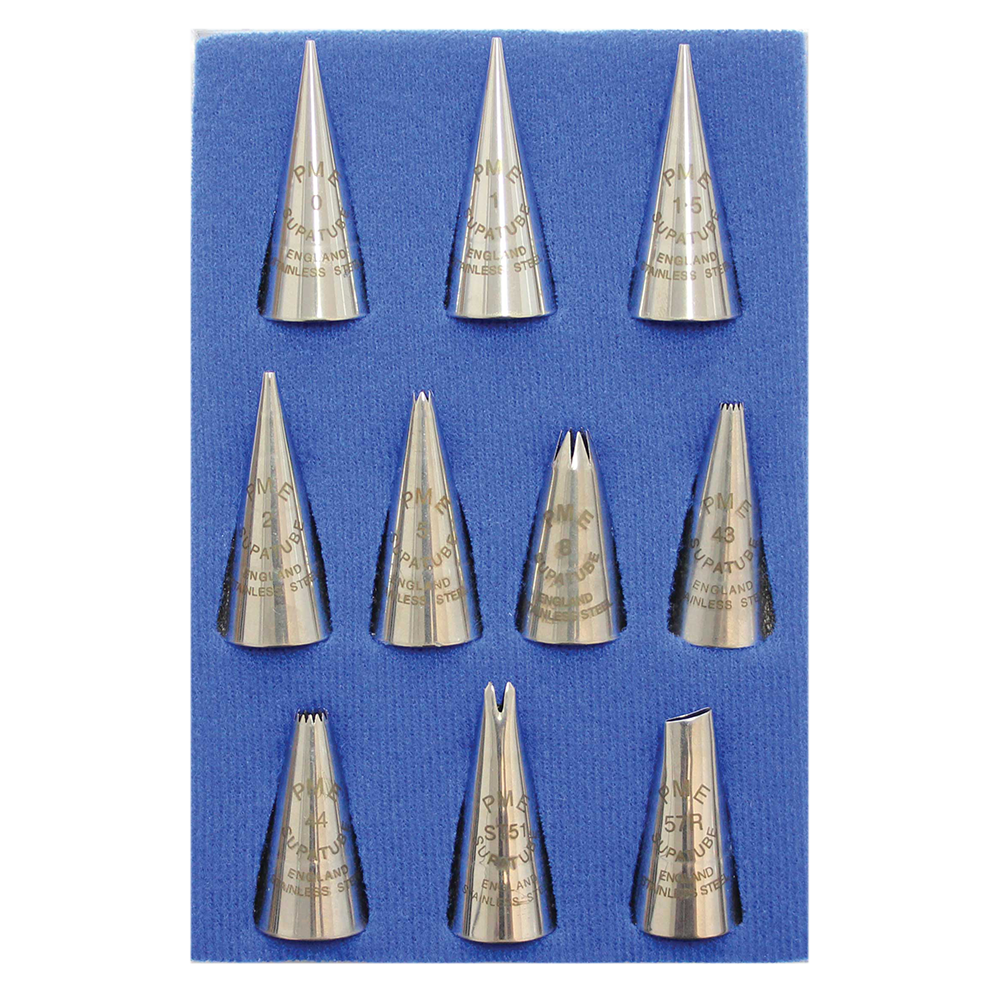 TS63 PME 精裝花嘴盒 (小) + 花嘴10件組 Icing Tube Box (Small) + Set of 10 Tubes