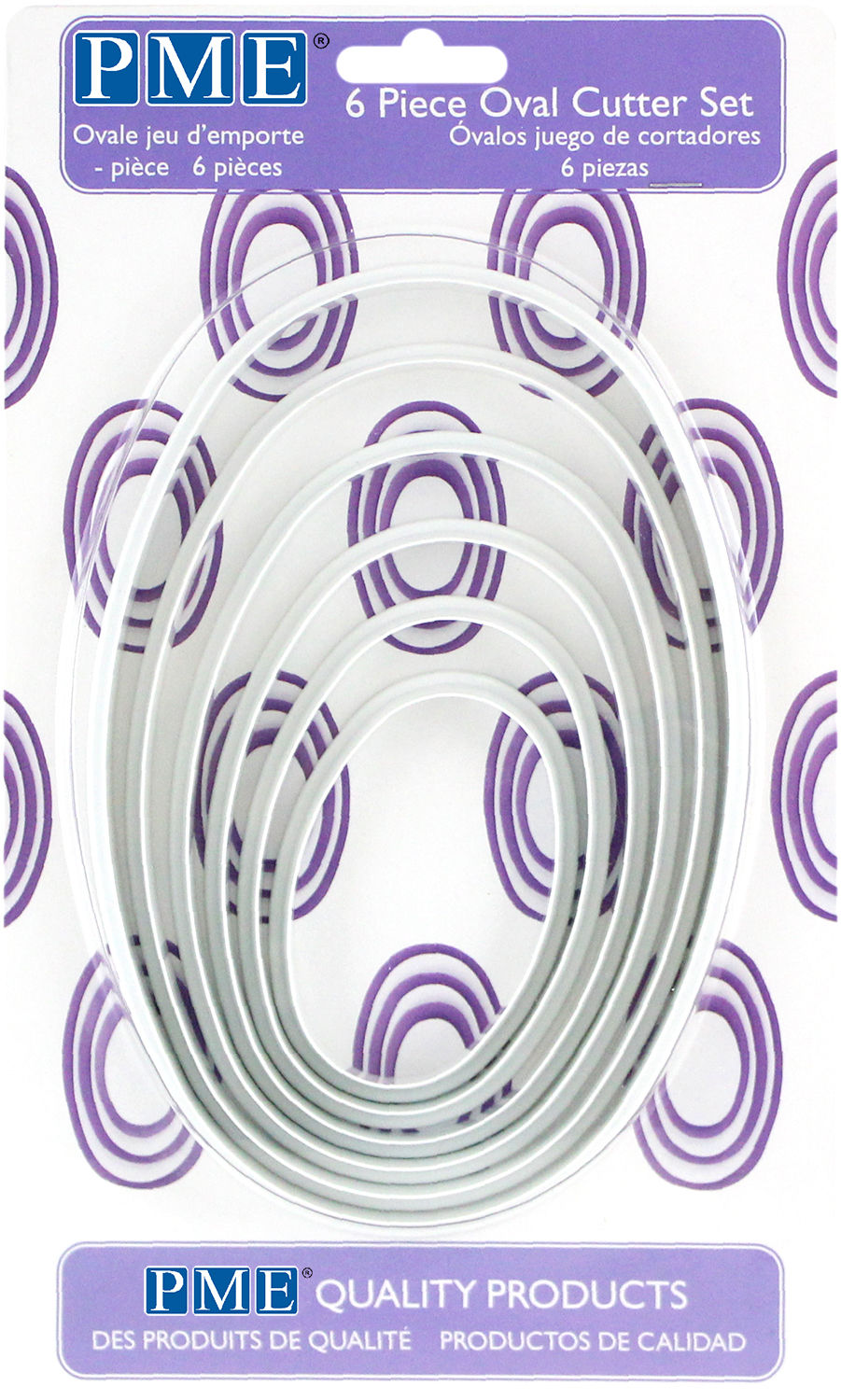 Thumbnail: PN03 PME 塑膠切模 橢圓形組 OVAL PLASTIC CUTTERS SET