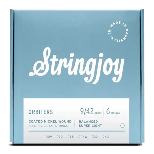 Stringjoy Orbiters | Balanced Super Light Gauge (9-42) Coated