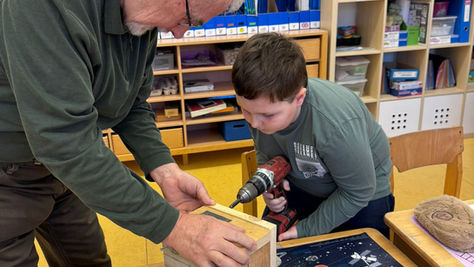 Nistkästen bauen mit den Jägern