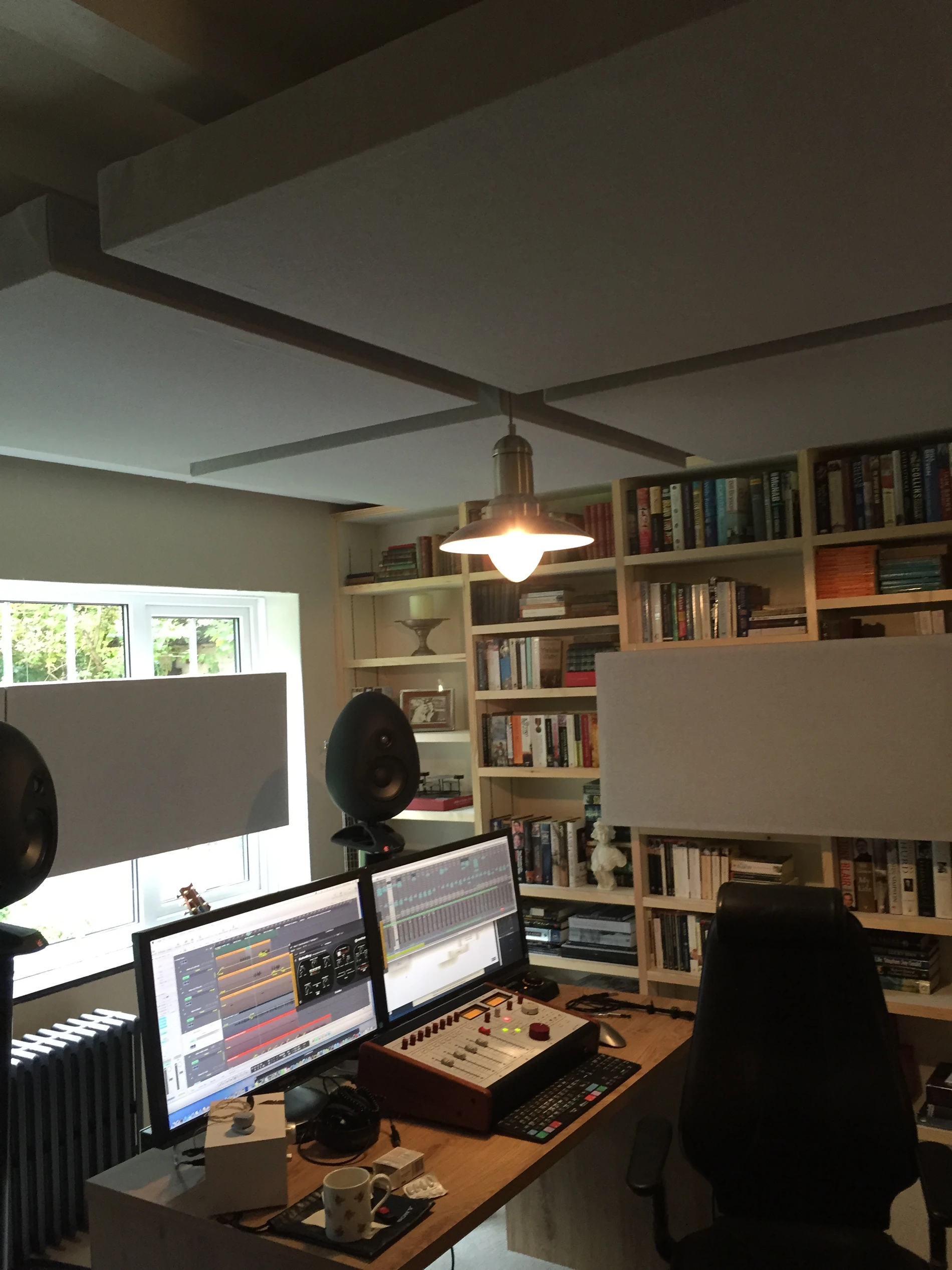 Installaing Acoustic Panels And Ceiling Clouds