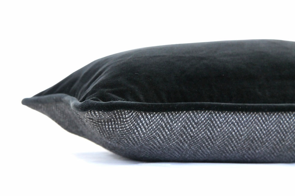 Thumbnail: Charcoal Chevron / Black Velvet