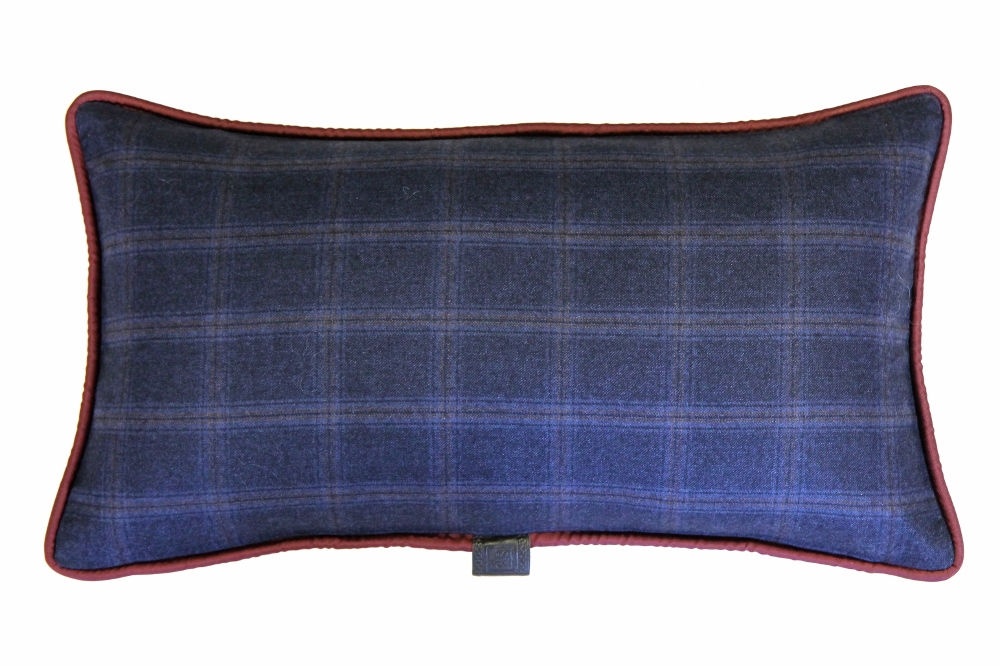 Blue with Wine Overplaid