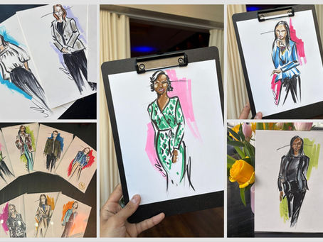 Live Sketching at The Sheraton. Dallas, TX.