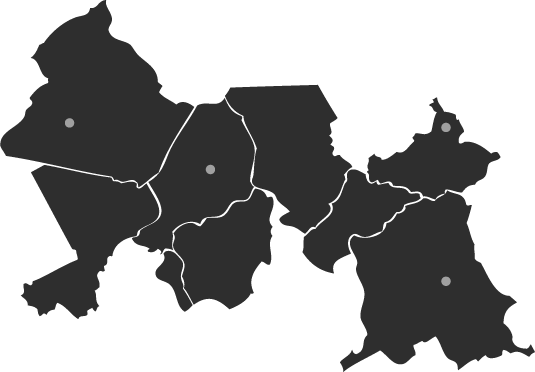 Map of North America showing Fuji Capital properties