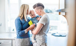 Couple with their Baby