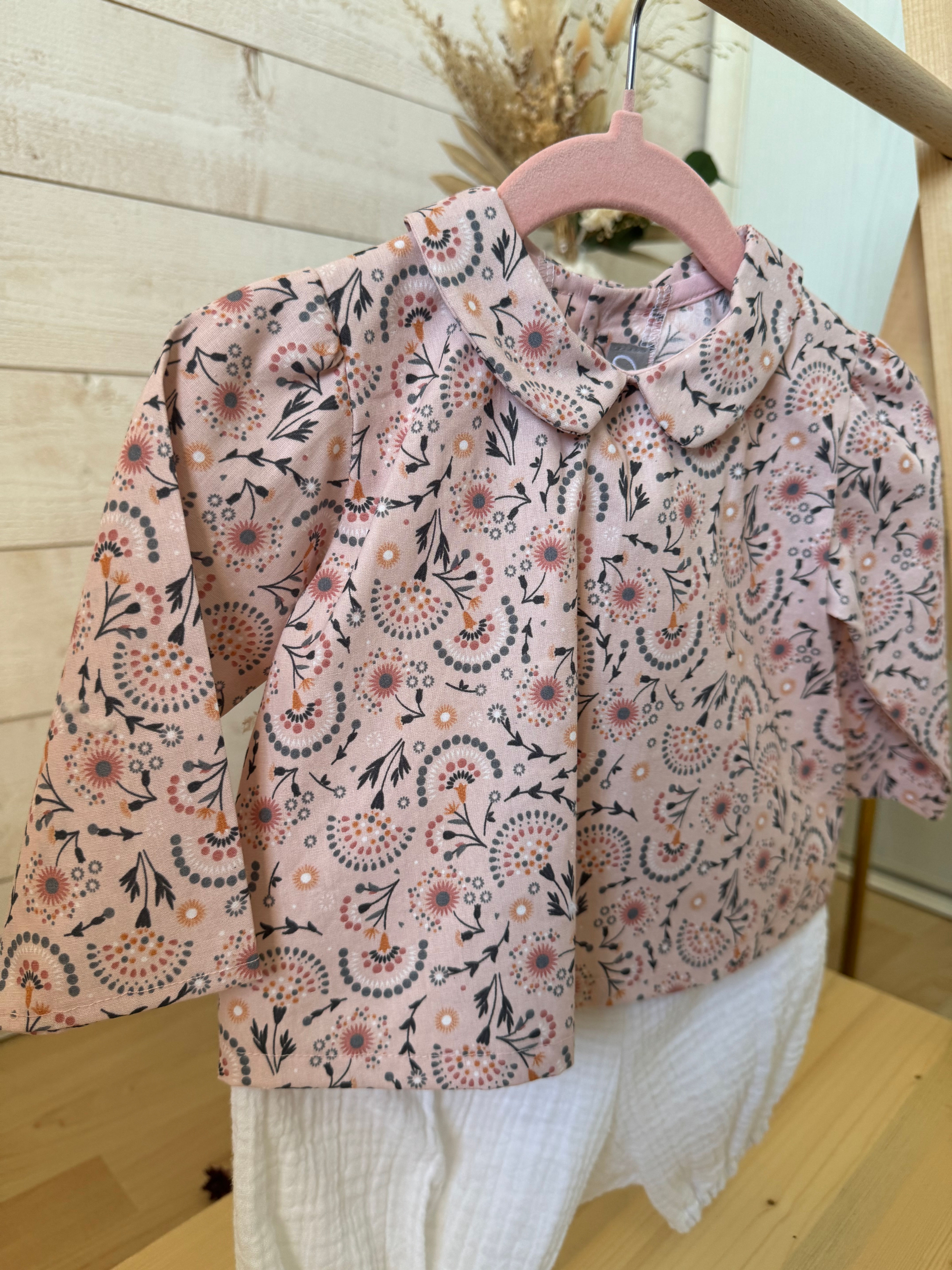 Chemisier col Claudine vue de face