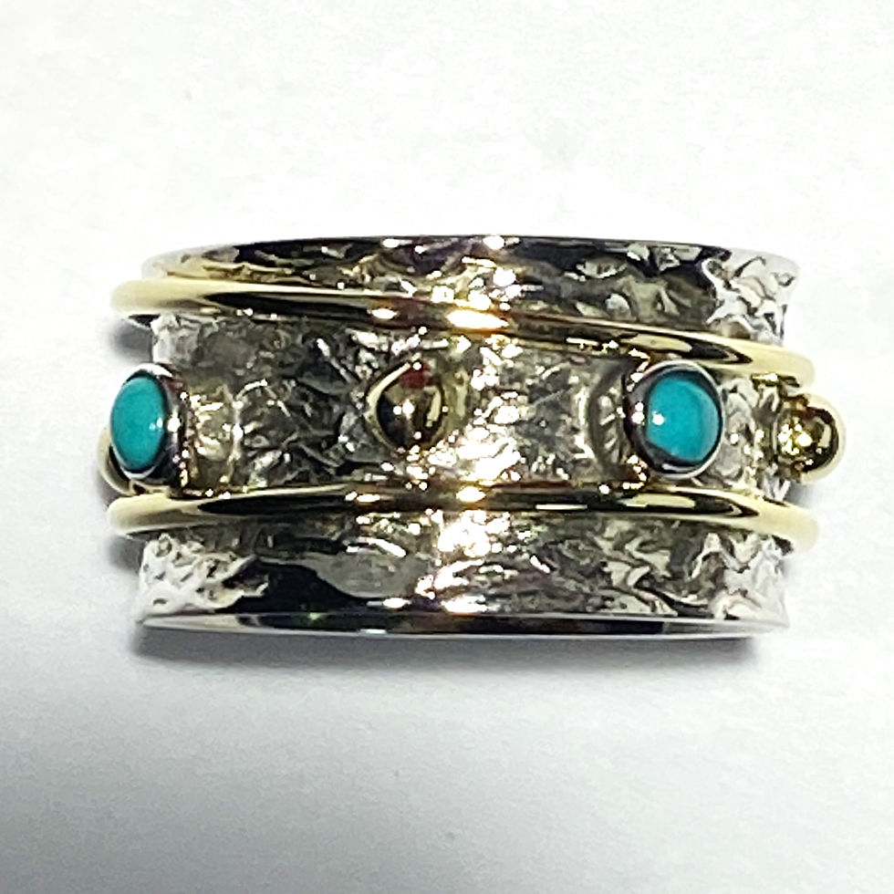 Spinner Ring with Turquoise