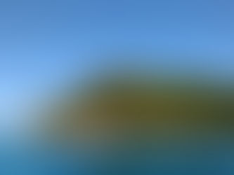 ilha com vegetação e o mar envolta