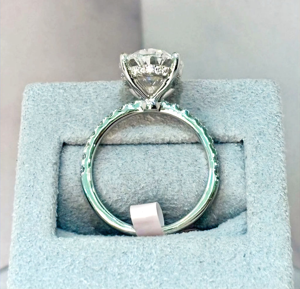 Thumbnail: Women's Oval Cut Lab Diamond Ring