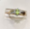 Thumbnail: Halo Peridot Gemstone Ring