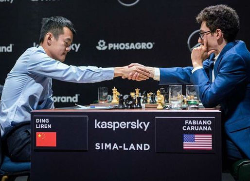 Ding Liren vence a Fabiano Caruana y se recupera en el Torneo de Candidatos