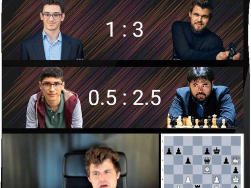 Magnus Carlsen se impone con facilidad a Fabiano Caruana