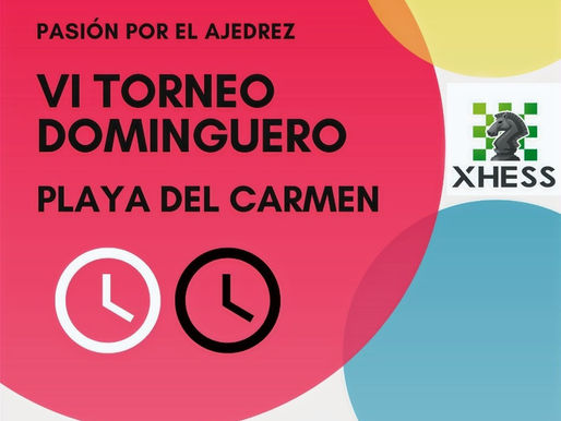 VI Torneo Dominguero de Rápidas organiza Club Xhess